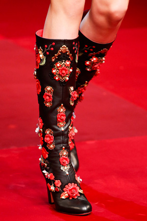 Модные сапоги весна лето 2015 – Dolce & Gabbana