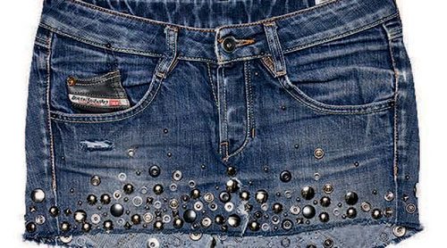 Фото джинсовых юбок из старых джинсов своими руками